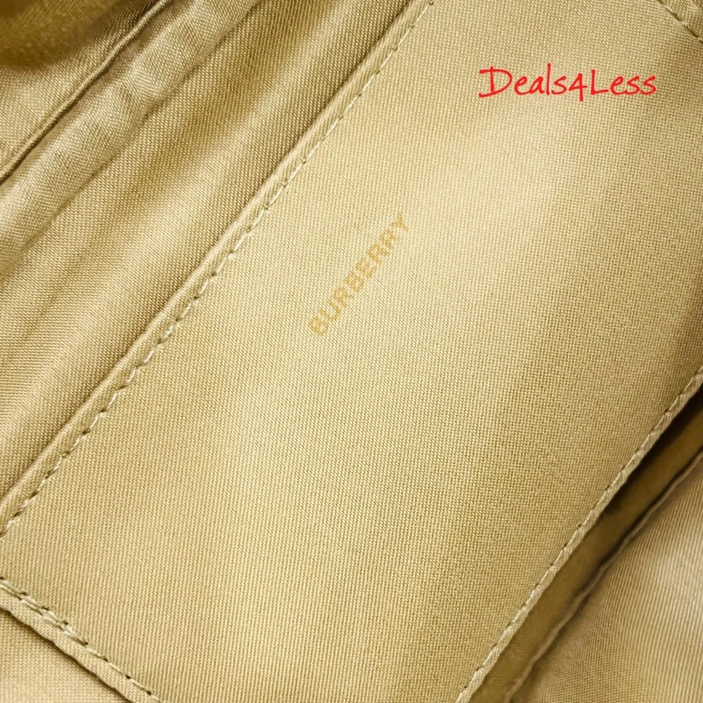 Burberry Bag Pouch Case Cosmetics Toiletry Travel Logo Handle Zippered New